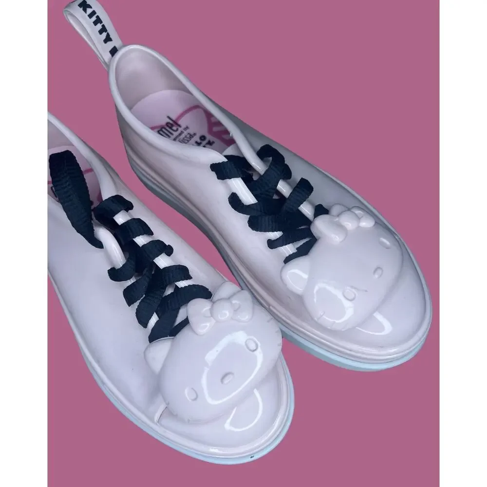 Youth Size 4- Melissa x Hello Kitty Platform Sneakers, Sanrio, Pink, Women's 6
